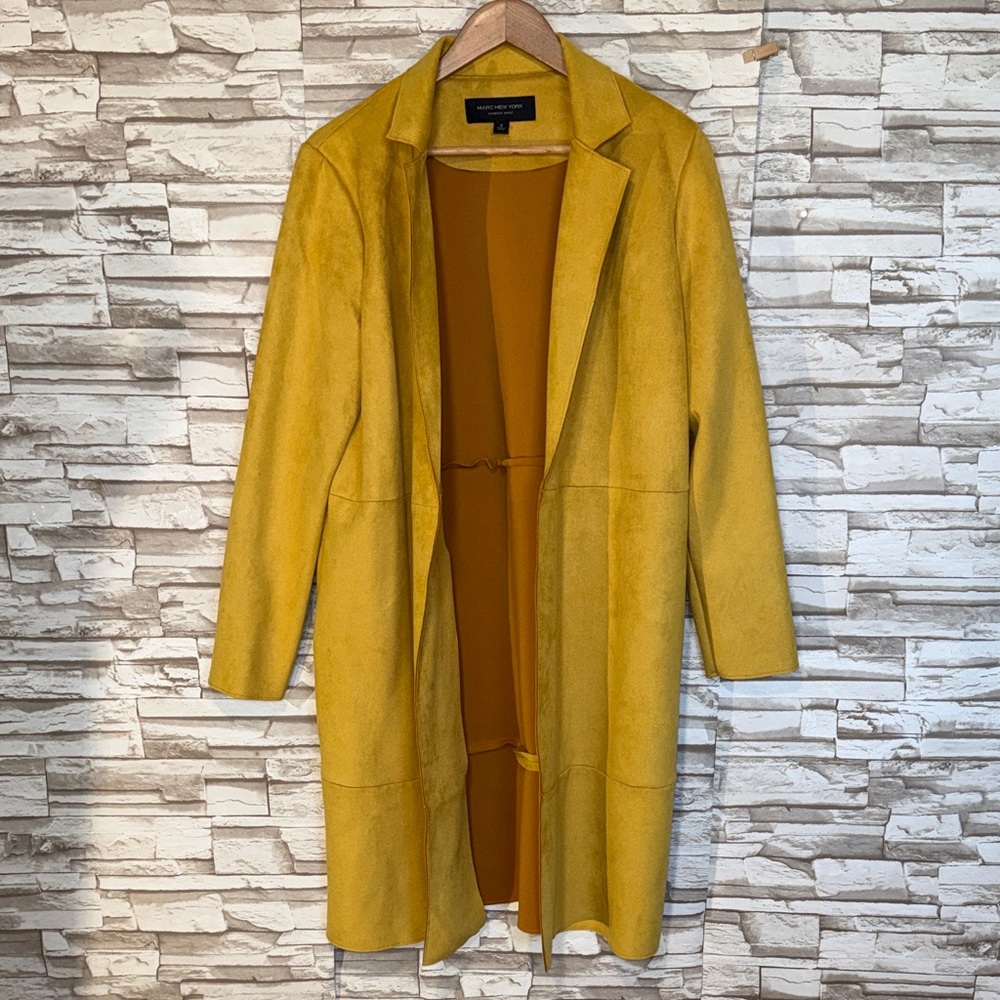 MARC NEW YORK Andrew Marc medium Mustard Trench Coat